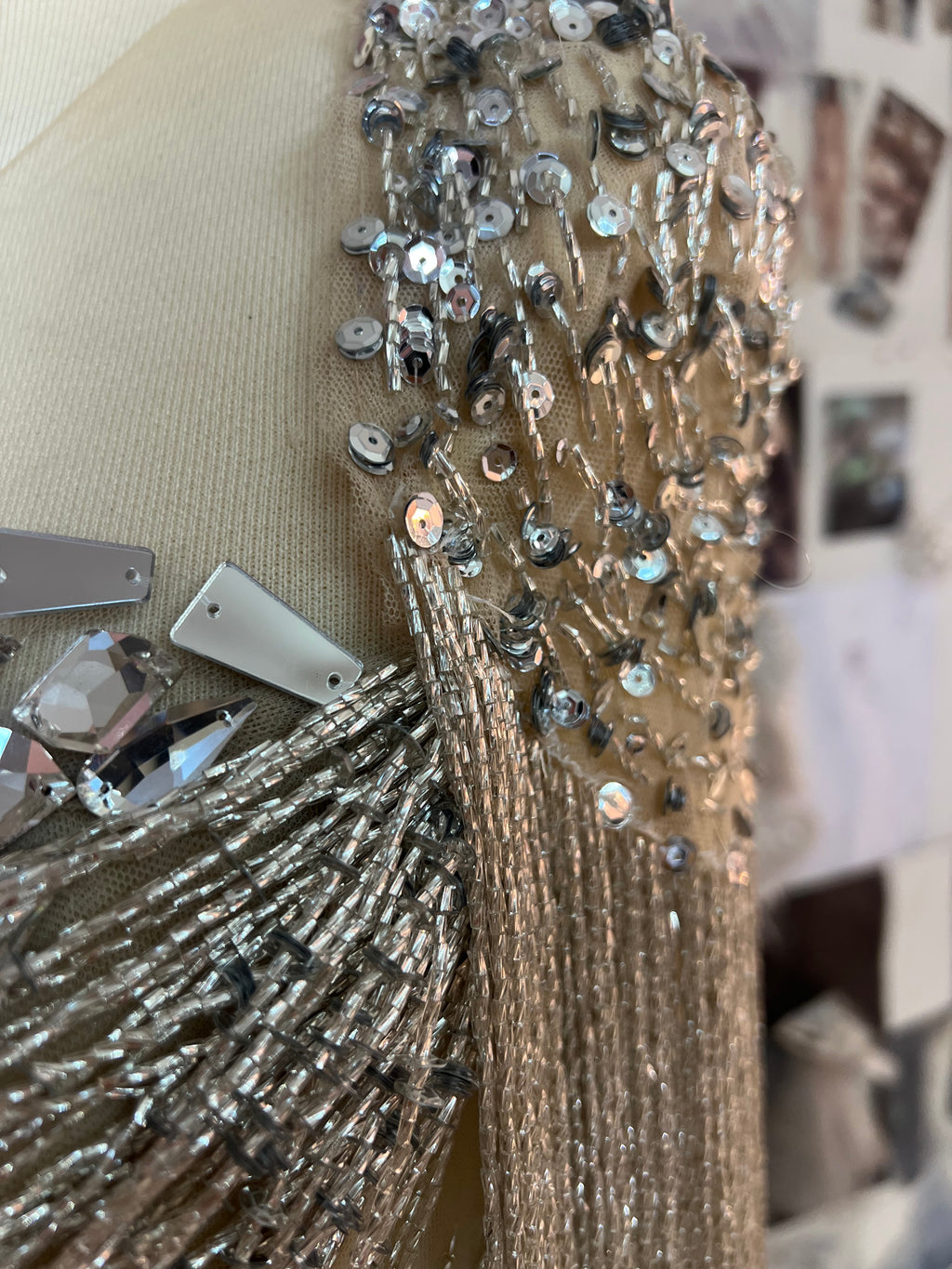 Custom Made Silver Dress