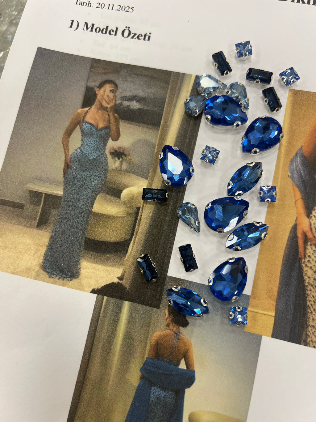 Custom Made Sapphire Night Dress