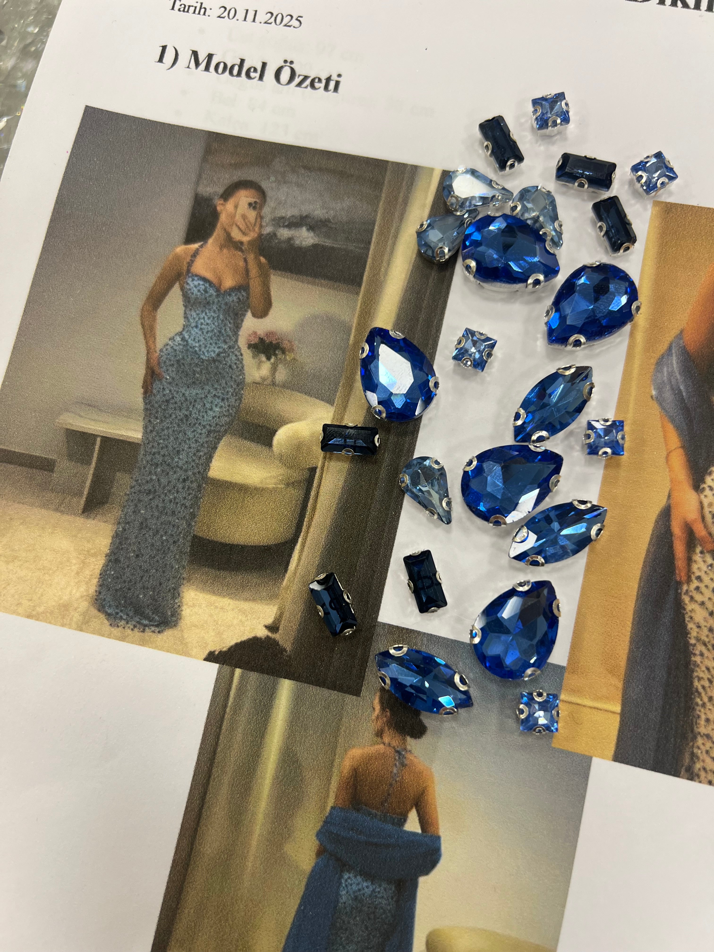 Custom Made Sapphire Night Dress