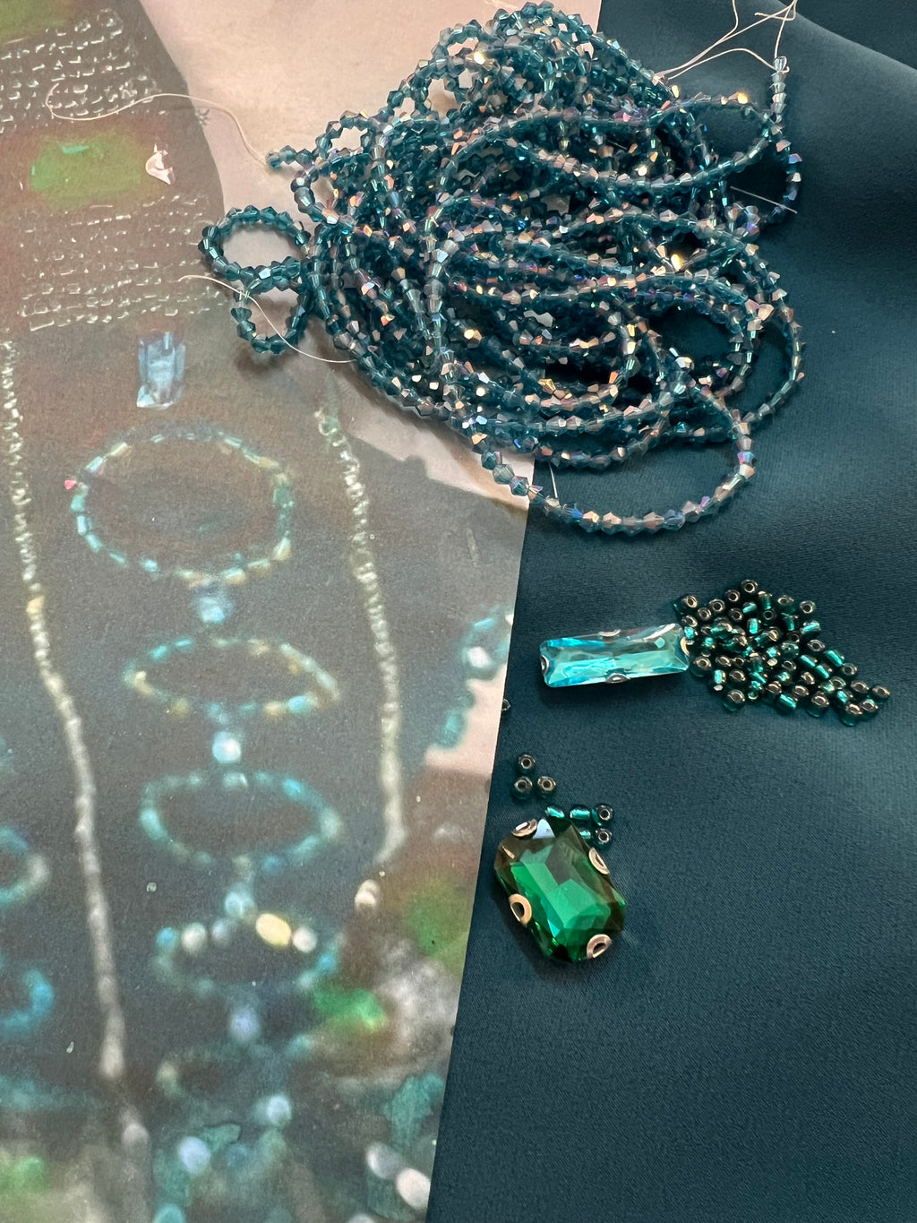 Custom made Green Dress