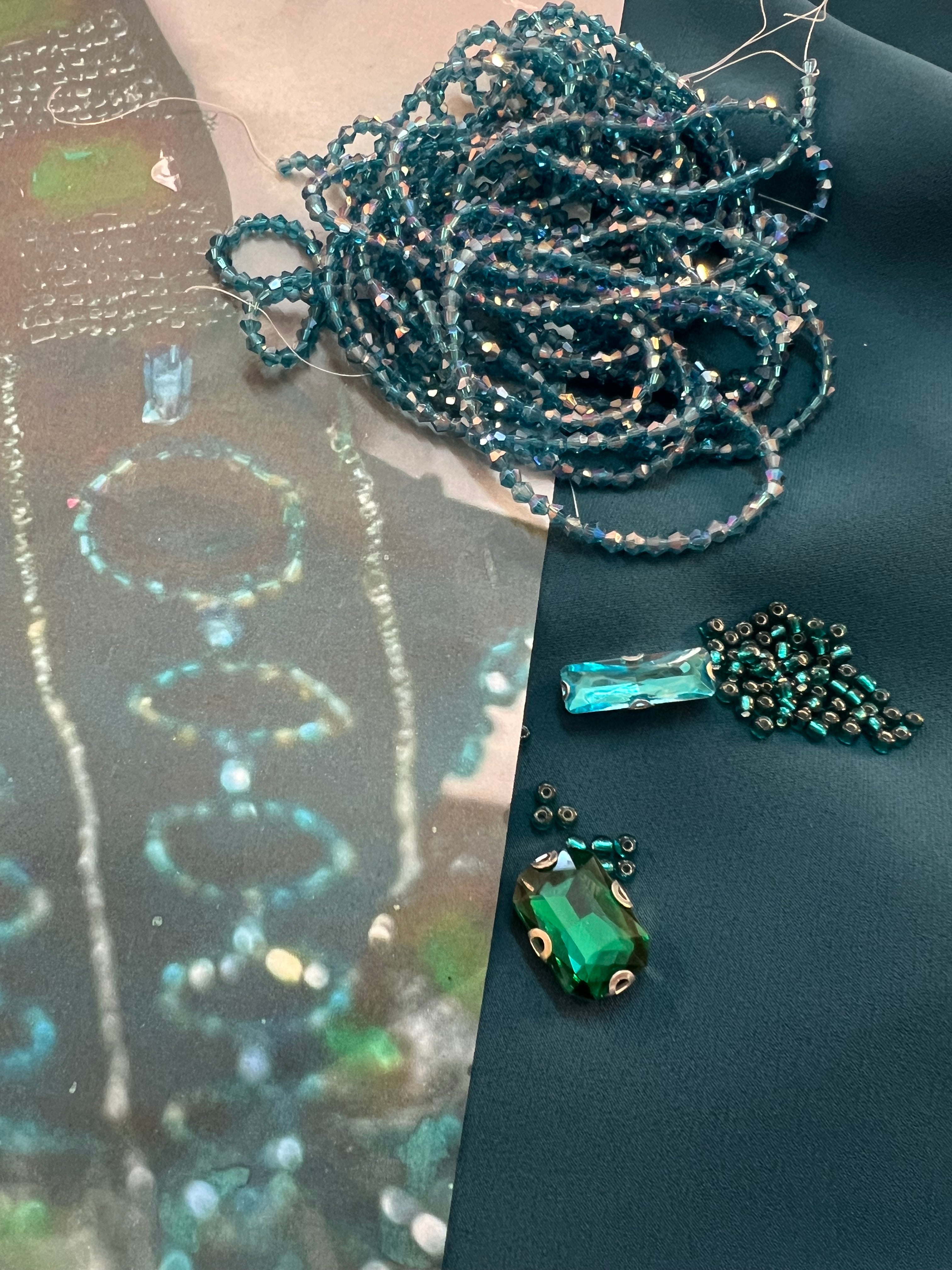 Custom made Green Dress