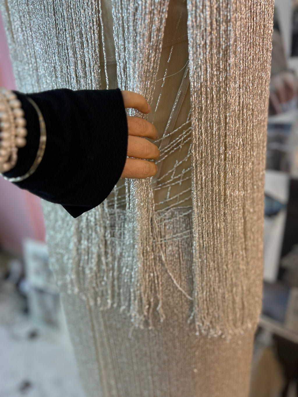 Custom Made Silver Dress