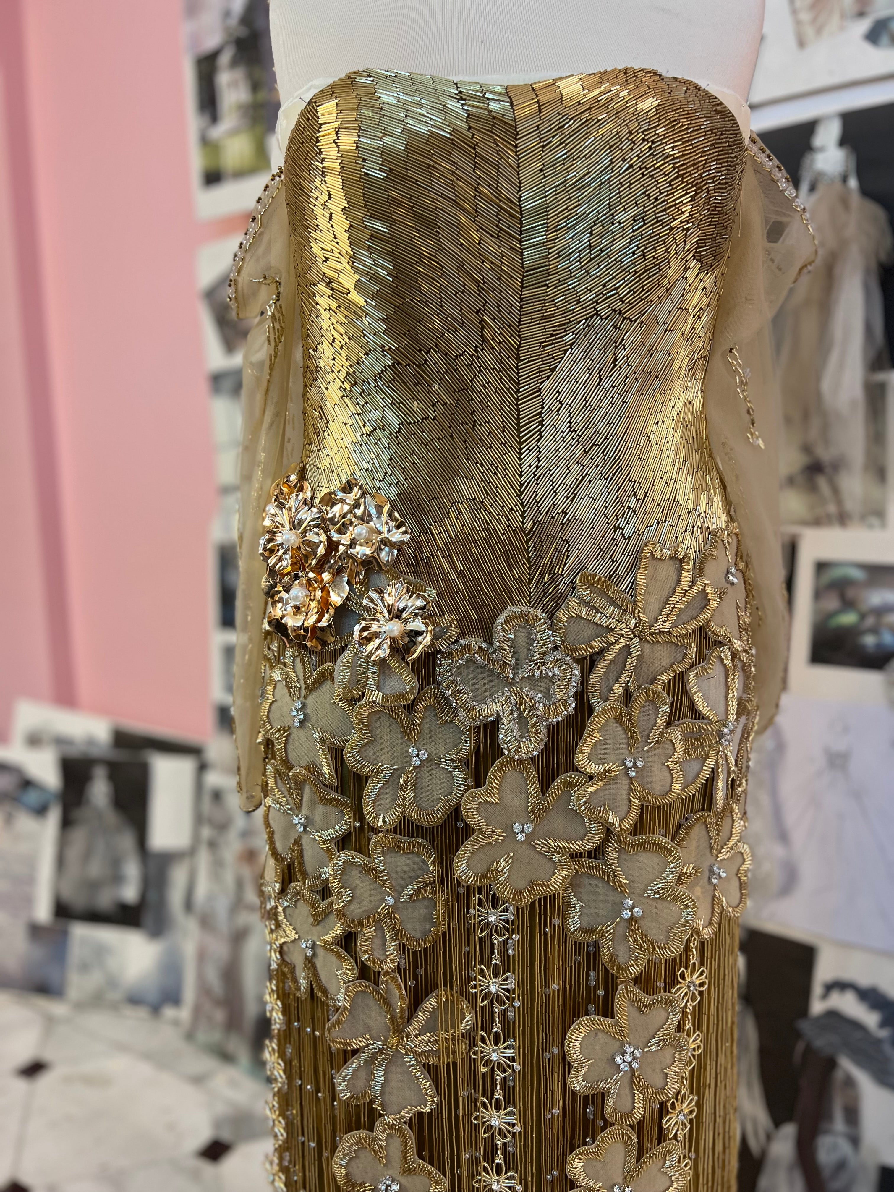 Custom made Gold Dress