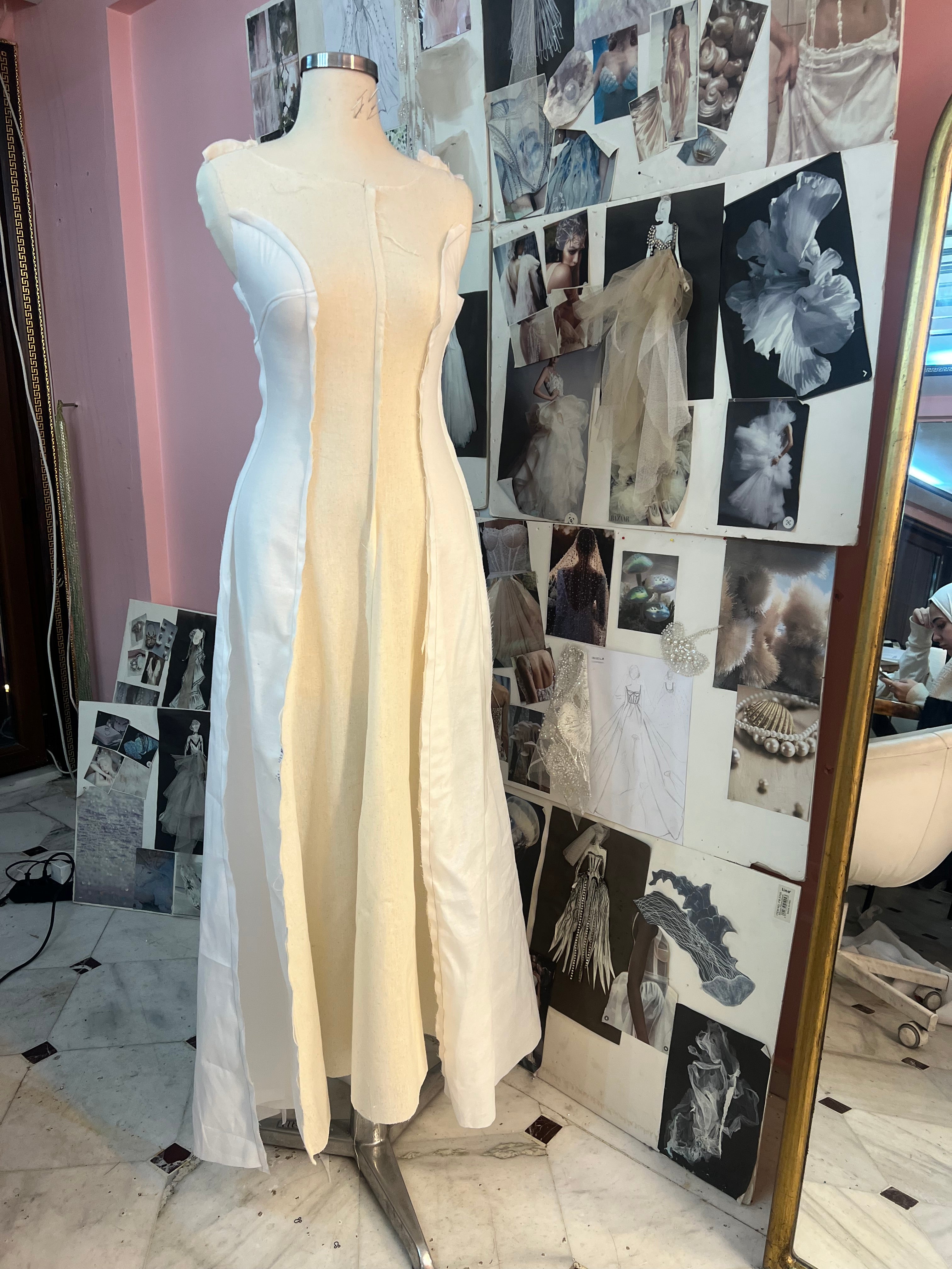 Custom made Embellished Asymmetrical Dress