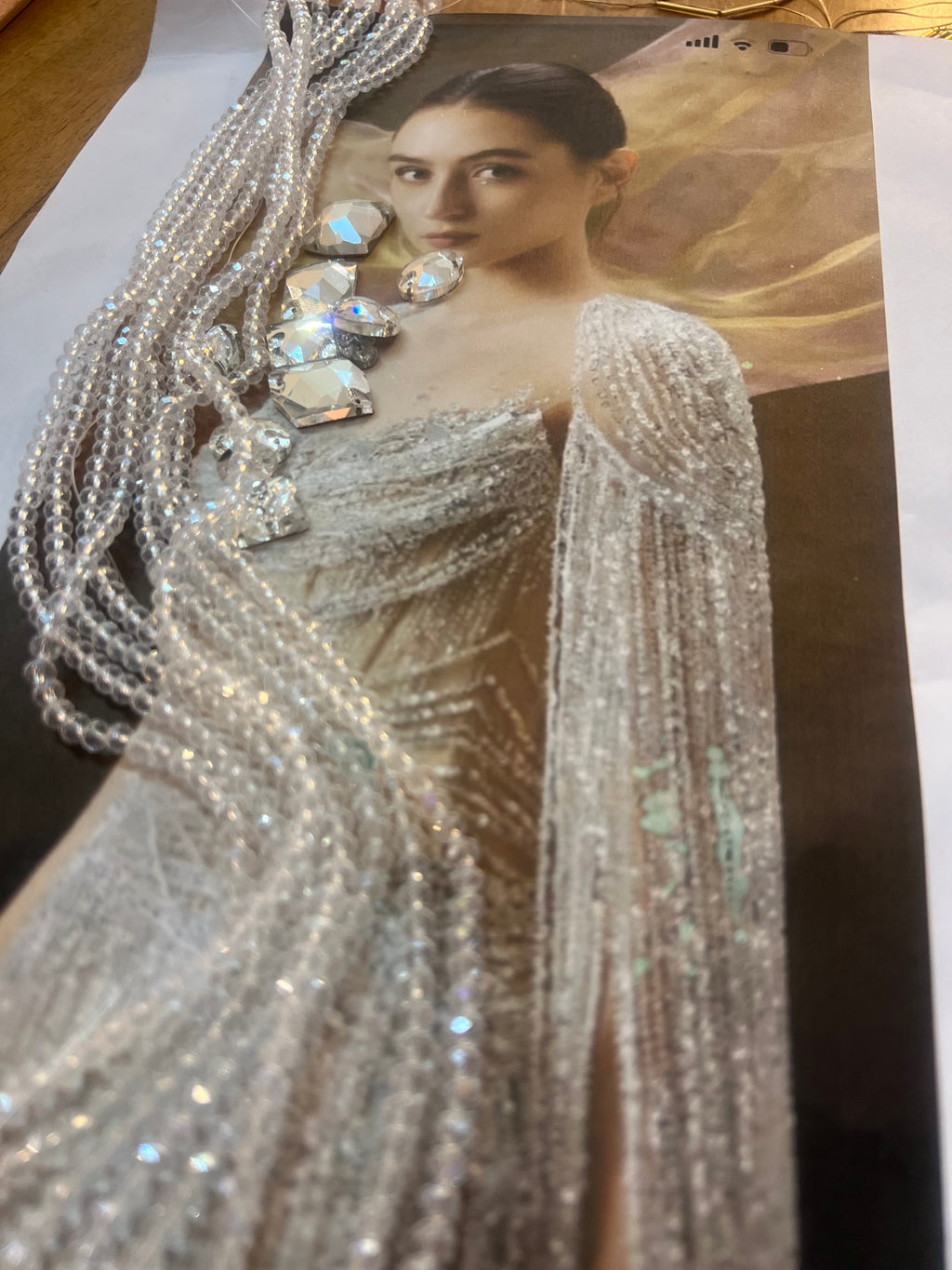 Custom Made Silver Dress