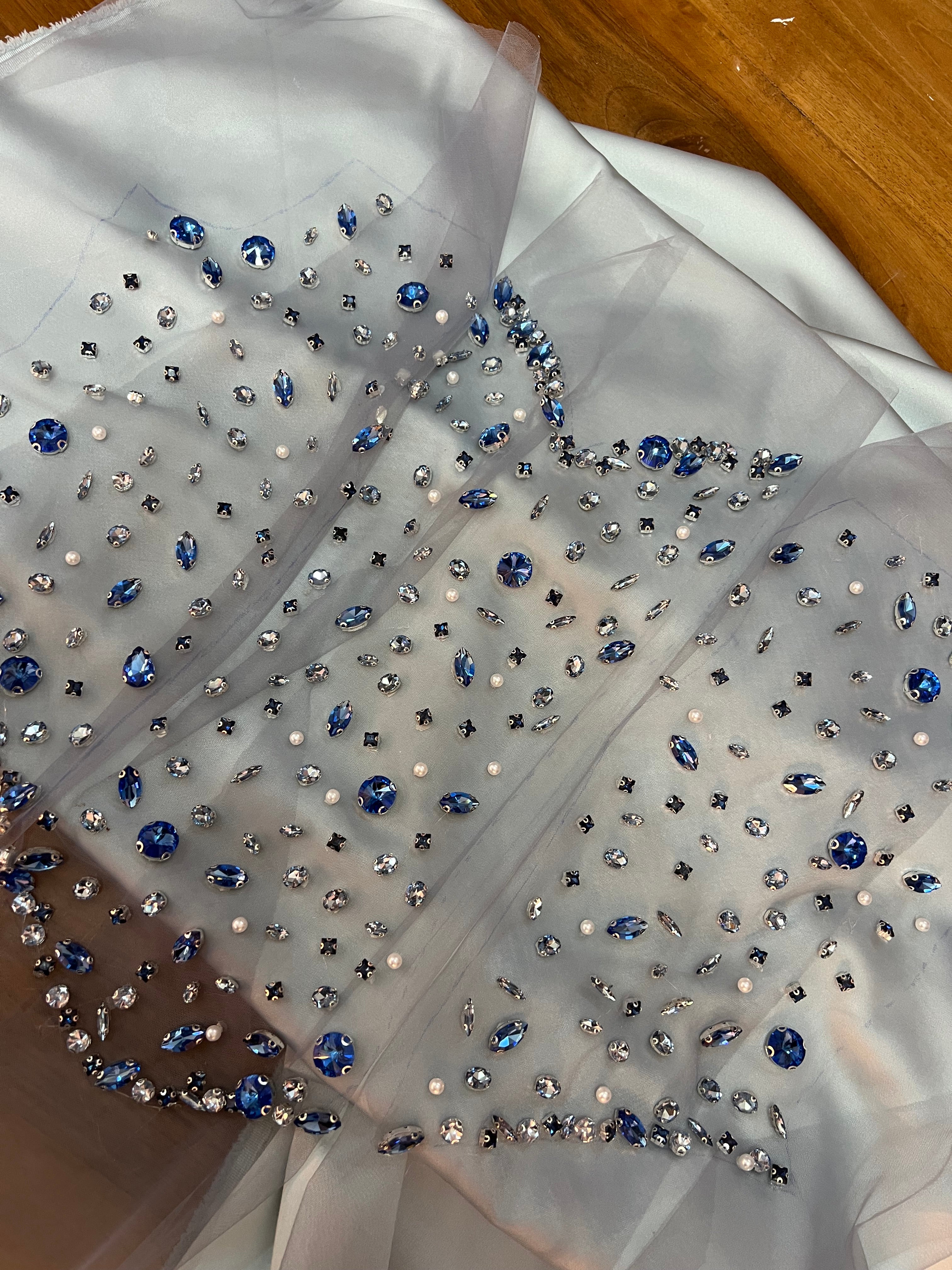 Custom Made Sapphire Night Dress