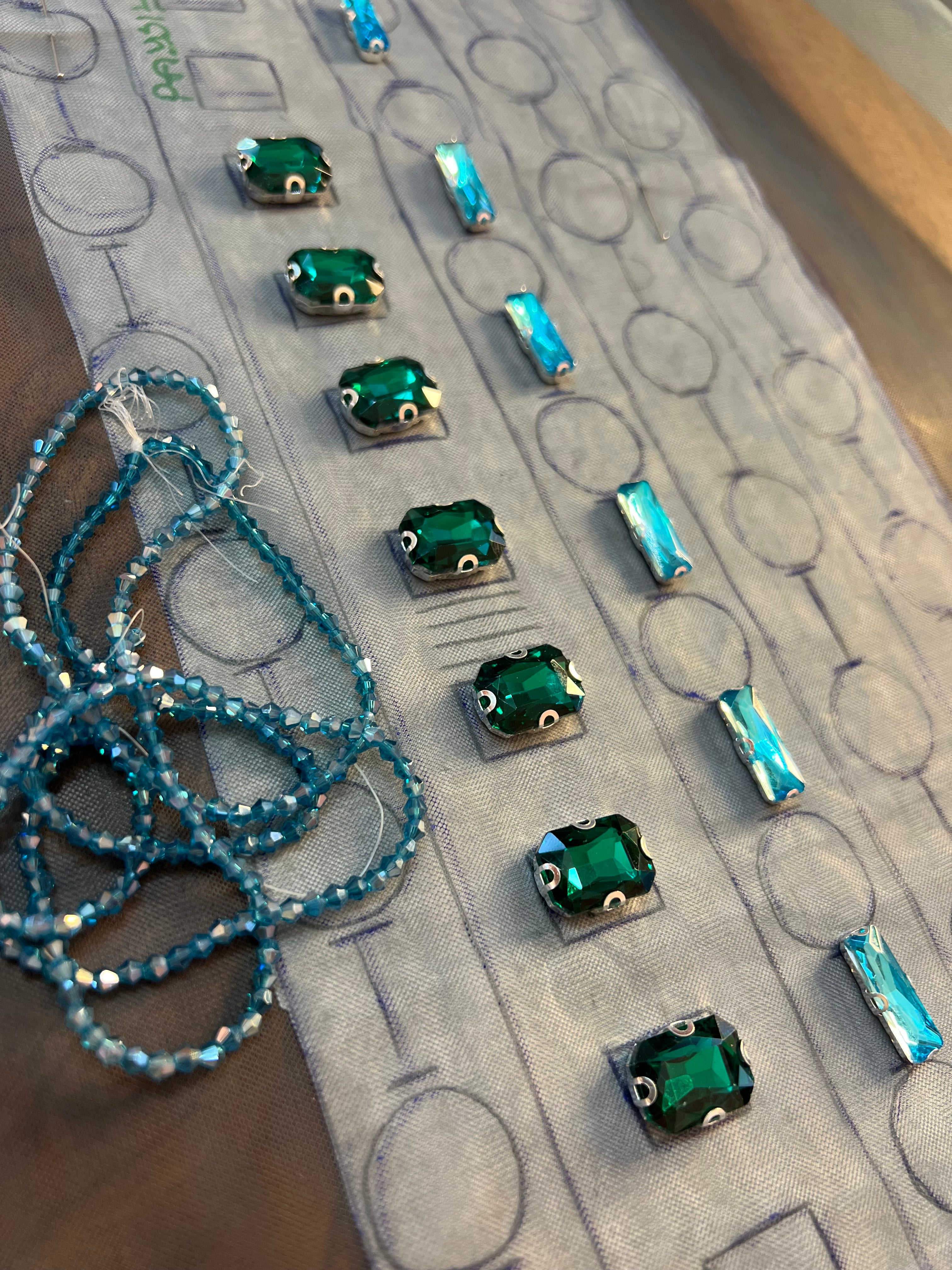 Custom made Green Dress